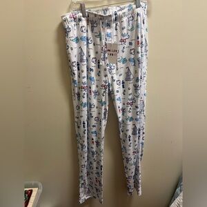 Roller Rabbit Nantucket Print PJ Bottoms size M NWT